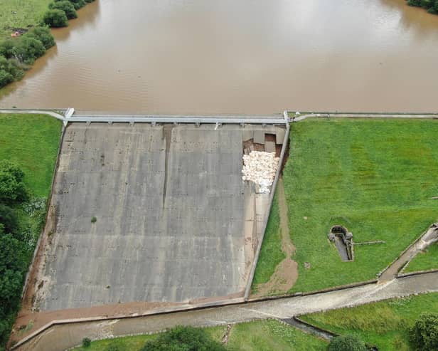 Derbyshire Constabulary have reflected on the  Toddbrook Reservoir dam incident six years on 'which changed the town forever'. Photo Derbyshire Police