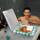 Deliveroo creates ‘dip and dine’ inflatable range for Brits to treat themselves to a takeaway in a tub.