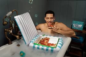 Deliveroo creates ‘dip and dine’ inflatable range for Brits to treat themselves to a takeaway in a tub.