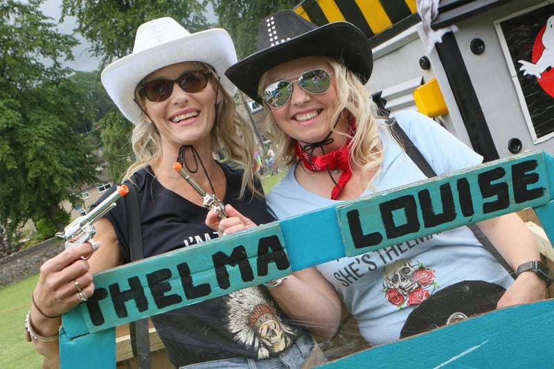 Fiona Hallsworth and Di Gilmore as Thelma and Louise.