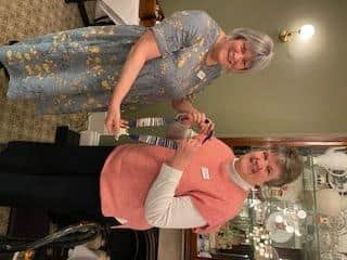 President Deborah Ward passes on the chain of Office to incoming President Elizabeth Blagbrough
