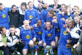 Buxton celebrate their title success in 2006.