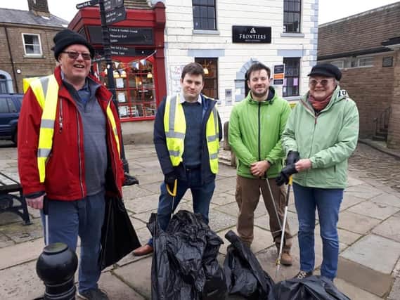 Community spirit is prevalent in the High Peak as this litter pick of the past  in Chapel-en-le-Frith shows.