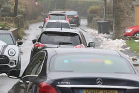 Traffic on the top road from Dove Holes to Chapel. Photo Jason Chadwick