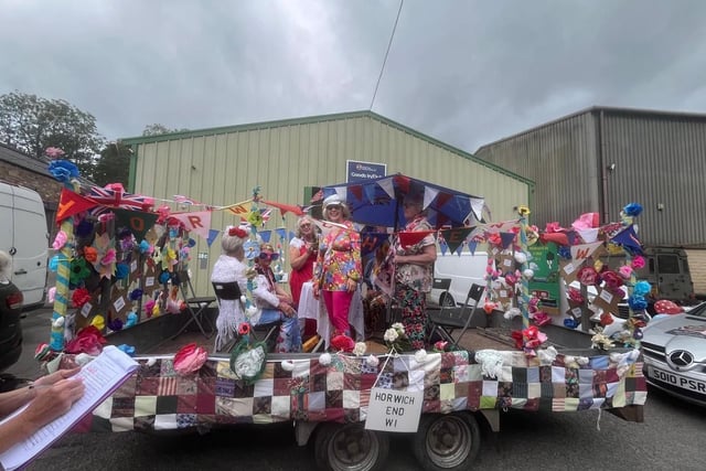 Horwich End WI on their float. Photo Ruth George