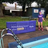 Amanda Dejongh has a stroke five years ago. She has since raised lots of money for the Stroke Association and is currently contesting a parking fien with Iceland in Buxton. Photo submitted