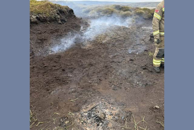 Crews from Glossop Fire Station attended a wildfire on Holme Moss in the Peak District on Thursday, May 8.