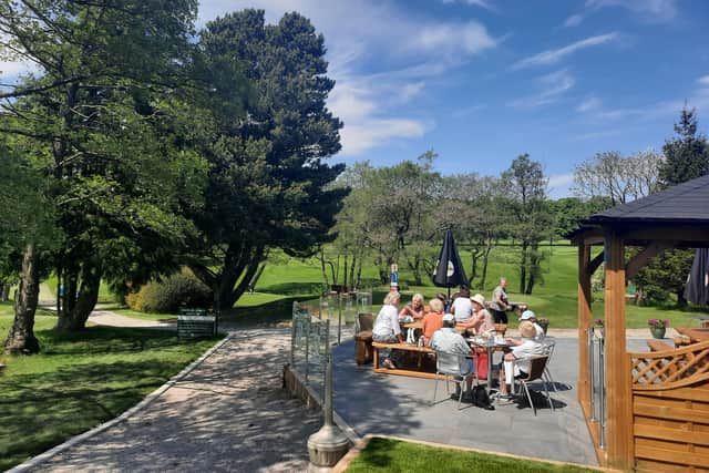 Chapel golf club is keen to show off its new al fresco eating area.
