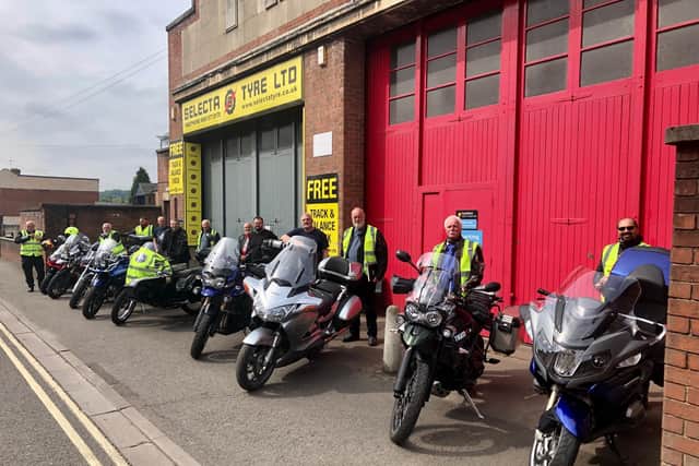 Volunteer members of the Derbyshire Freemasons' Motorcycle Lodge have been helping to deliver personal protective equipment across the county.