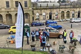 Volunteers helping with Buxton Town Team's Big Spring Clean