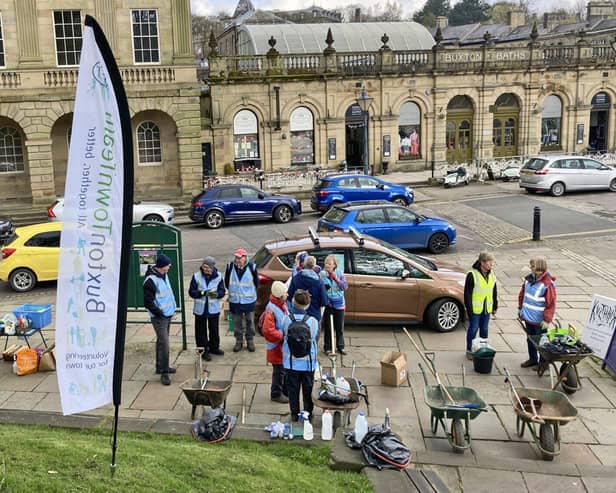 Volunteers helping with Buxton Town Team's Big Spring Clean