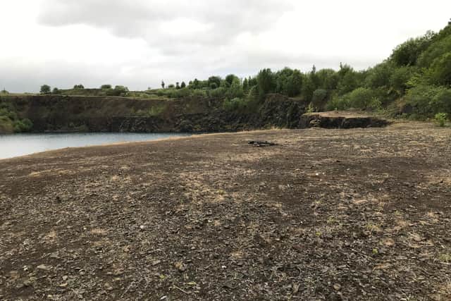 Waterswallows Quarry after Tom Martin's clean-up job