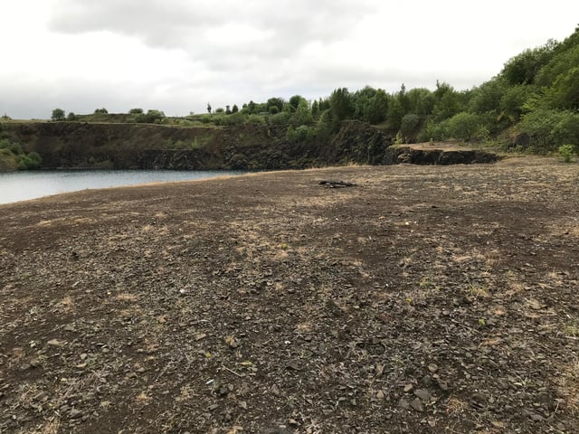 Waterswallows Quarry after Tom Martin's clean-up job