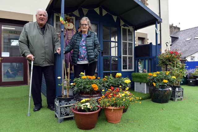 Buxton St Annes house gardeners Alf 83 and Sheila 84 have been working very hard in their garden.