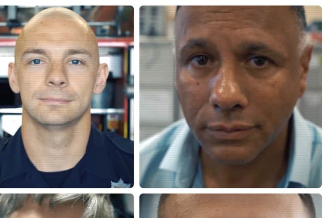 Staff have taken part in a video to remind men that domestic abuse can happen to anyone.