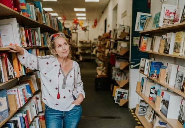Louisa McPhie from High Peak Bookstore and Cafe says the shop will be open despite road works on the A515 and urges people to come out and support the business.