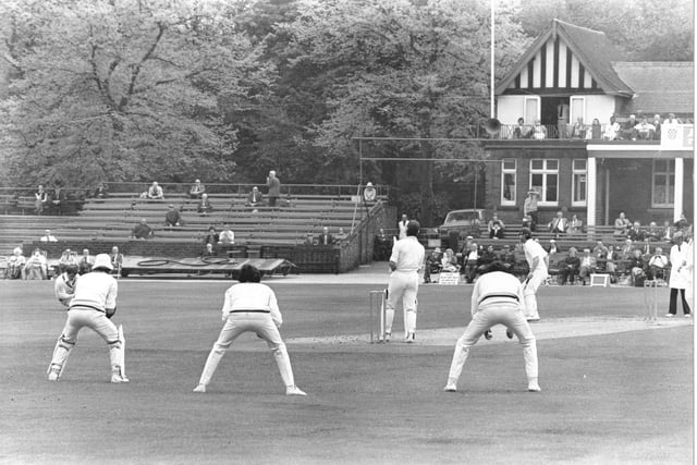 Cricket in Queen's Park in 1981.