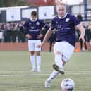 Scott Boden equalises from the spot against Hyde.