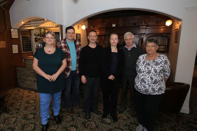 Alison Park Hotel in Buxton is closing after 74 years. Pictured are family Sarah Wojcik, David Wojcik, David Noon, Kathryn Noon, Peter Noon, and Annette Noon.