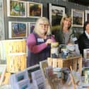 Whaley Wharf Weekend returns this weekend. Pictured at a previous event are  members of the Peak Vision arts group, Ingrid Katarina Karlsson, Julia Brownsword, Jan Hoyle and Margaret Steeden. Pic Jason Chadwick