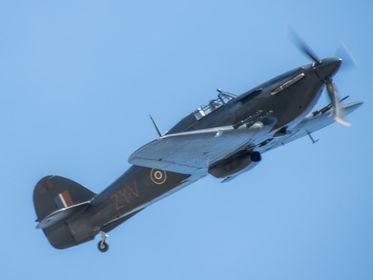 The Hawker Hurricane fly past. Picture Glyn Redfern