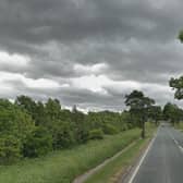 Emergency services were called after a driver came off the A6 at Fairfield, near Buxton (pic: Google)