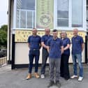 From left: L-R Brian Thomas, Gary Barber, Stuart Campbell, Teresa Griffin, Steve Ecob