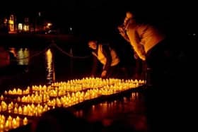 The Lake of Light memorial service will return to the Pavilion Gardens next month. Picture Thomas Theyer Foundation.