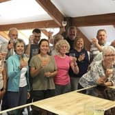 People travelled from as far afield as Australia, India and Hong Kong to undertake courses in a former timber mill called Rutland Mill next to the River Wye. Pictured are budding chefs after a foraging course at Hartingtons.