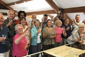 People travelled from as far afield as Australia, India and Hong Kong to undertake courses in a former timber mill called Rutland Mill next to the River Wye. Pictured are budding chefs after a foraging course at Hartingtons.