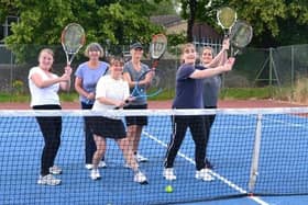 New Mills ladies team - mid-table finish.