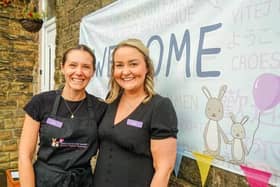 Busy Bunnies staff pictured after their good Ofsted report in the autumn are dealing with a flood at the nursery. Photo Brian Eyre