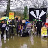 Derbyshire Against The Cull protest in Matlock. Pictures by Brian Eyre.