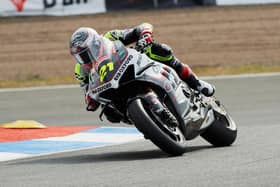 Christian Iddon in track action at Knockhill. Photo by Michael Hallam.