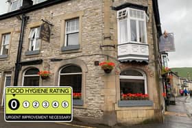 Ye Olde Nags Head Hotel, in Castleton, has received the lowest possible food hygiene rating as its most recent inspection.