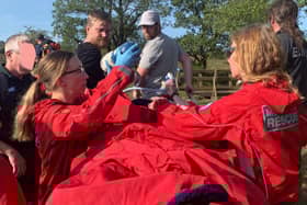 The Edale Mountain Rescue Team on a call out on bank holiday Monday. Pic submitted