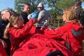 The Edale Mountain Rescue Team on a call out on bank holiday Monday. Pic submitted