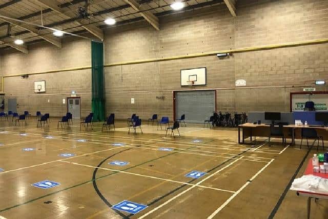 Sharley Park Leisure Centre in Clay Cross is now open as one of Derbyshire's mass vaccination centres