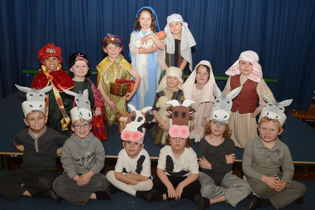 Fab costumes for the 2013 Disley Primary Christmas play. Photo Jason Chadwick