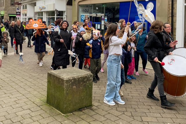 The parade was a joint project with Buxton Our Street, Babbling Vagabonds, Creeping Toad and Buxton Museum. Pic Buxton Our Street.