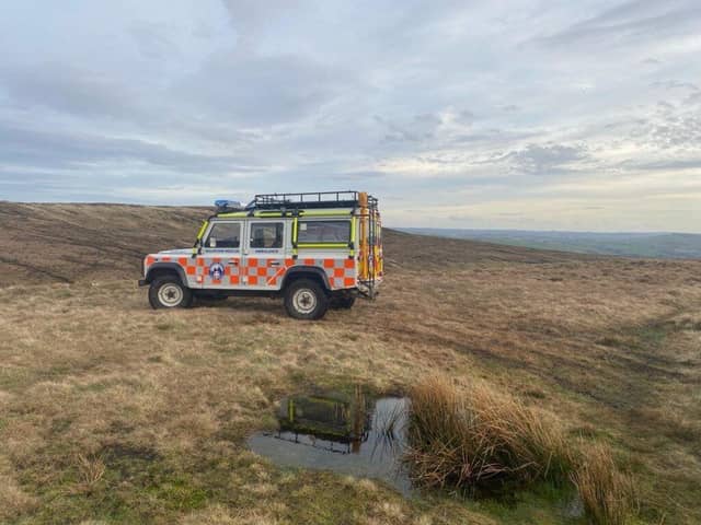 Two runners who competed in the Kinder Downfall race and both got injured were determined to finish the event after being helped by Kinder Mountain Rescue Team. Phot submitted