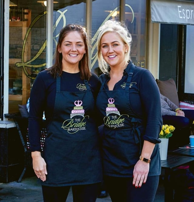 Camilla and Courtney Dignan from the Bridge Bakehouse in Whaley Bridge.
