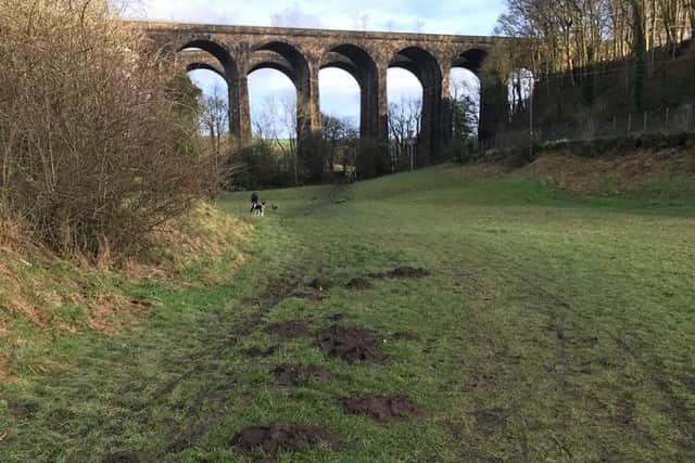 Footpath towards Chapel Milton's famous double viaduct - an alternative route to Peak Forest Tramway