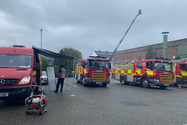 A number of crews were deployed to tackle the fire.  Credit: DFRS