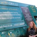 Caz Kidd with the new catering van which will support her Breadline charity