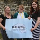 High Peak Baby Bank campaigners Leanne Heath, Laura Cooper and Kirsty Jackson. Photo Jason Chadwick