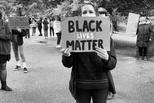 Buxton's Black Lives Matter protest. Picture provided by Meg Fletcher.