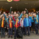 A Scout group enjoying Gulliver's