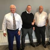 L to R - L Bloom and S Plant of A4 Laser Labels and T Pattison and C Parklander of Interket Limited 