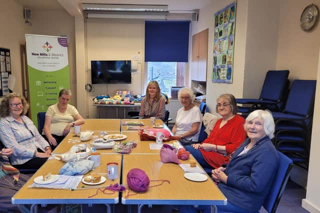 The centre's knit & natter group.